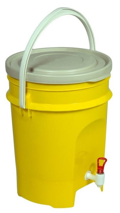 Контейнер с краном (ЭМ-контейнер) на 15 л (класс Б - желтый)